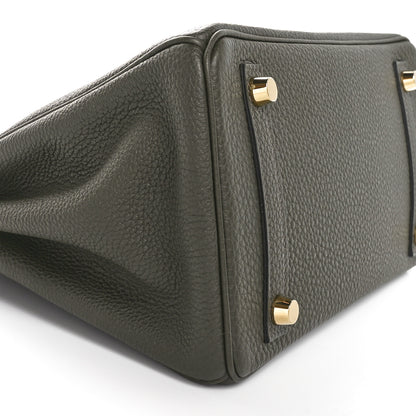 Hermes Togo Birkin 25 Vert De Gris 9 of 11