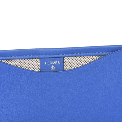 Hermes Swift Toile Petit H Passport Holder Bleu Frida 6 of 8