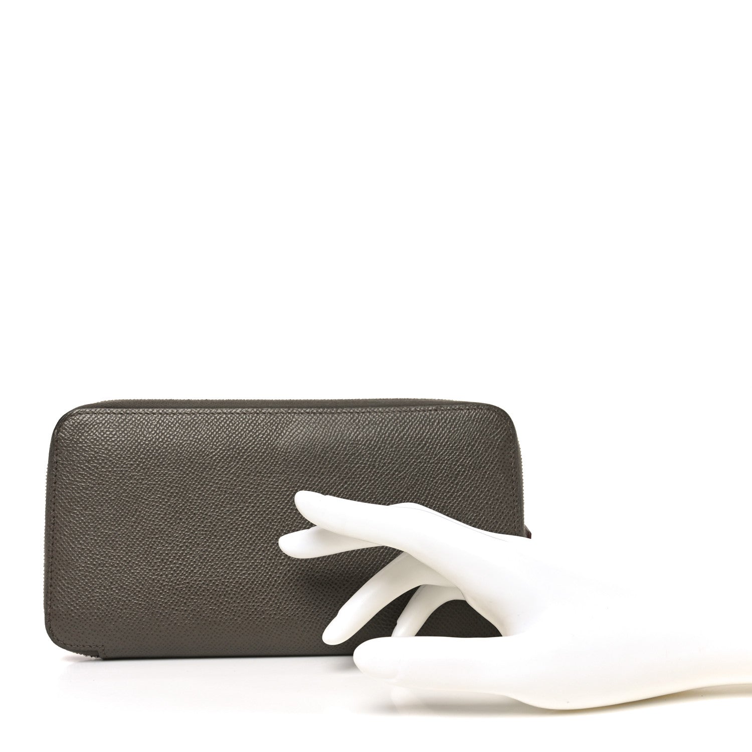 Hermes Epsom Silk'In Wallet Etoupe 2 of 7