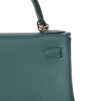 Hermes Togo Kelly Retourne 28 Malachite 9 of 37