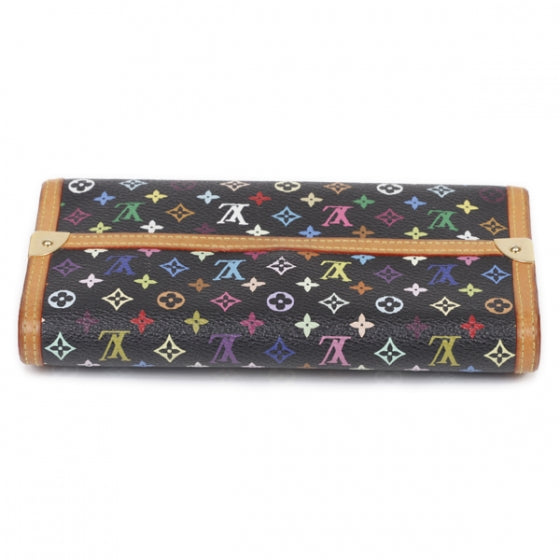 Monogram Multicolor Porte Tresor International Wallet Black