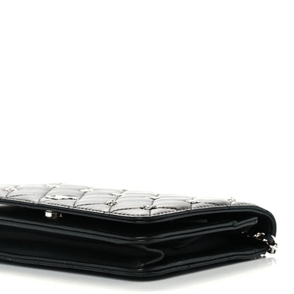 Chanel Lambskin Quilted All About Chanel Wallet On Chain WOC Black 10 of 11