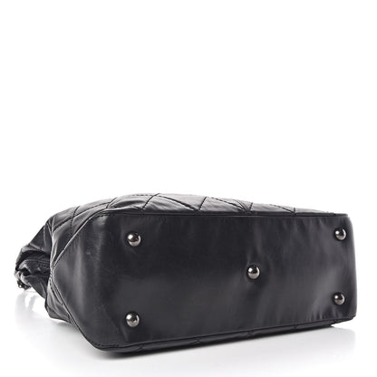 Chanel Aged Calfskin Quilted Coco Supple Hobo Black 4 of 10