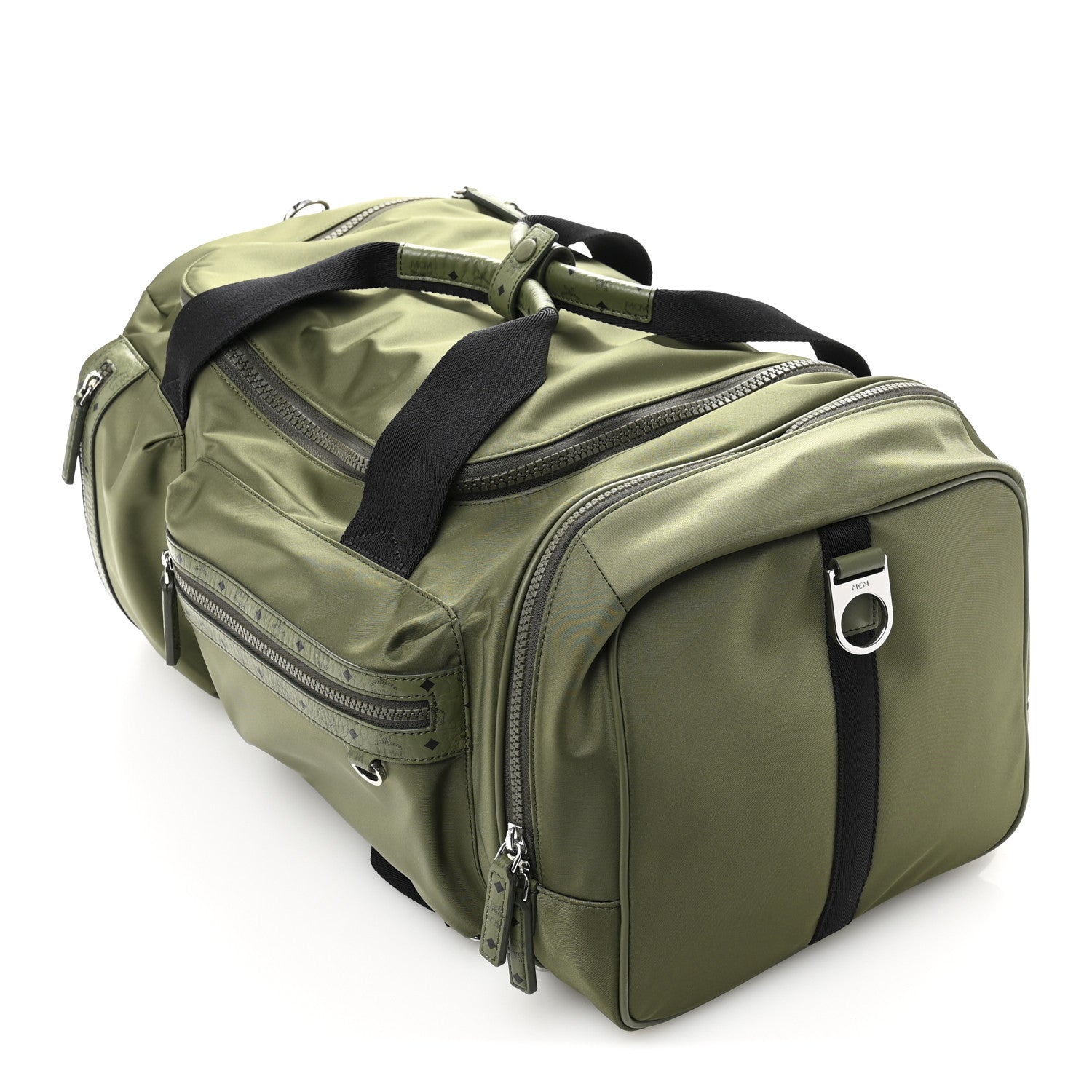 MCM Econyl Ottomar Weekender Backpack Khaki Moss 3 of 8