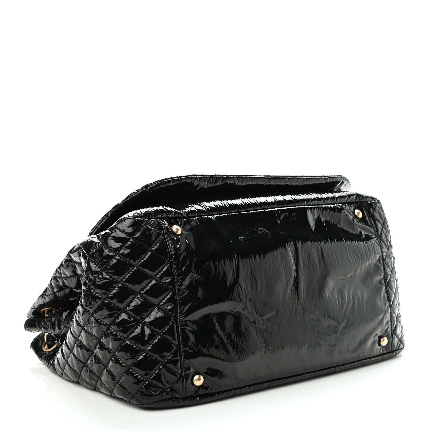 Chanel Vinyl XL Rock and Chain Flap Black 4 of 10