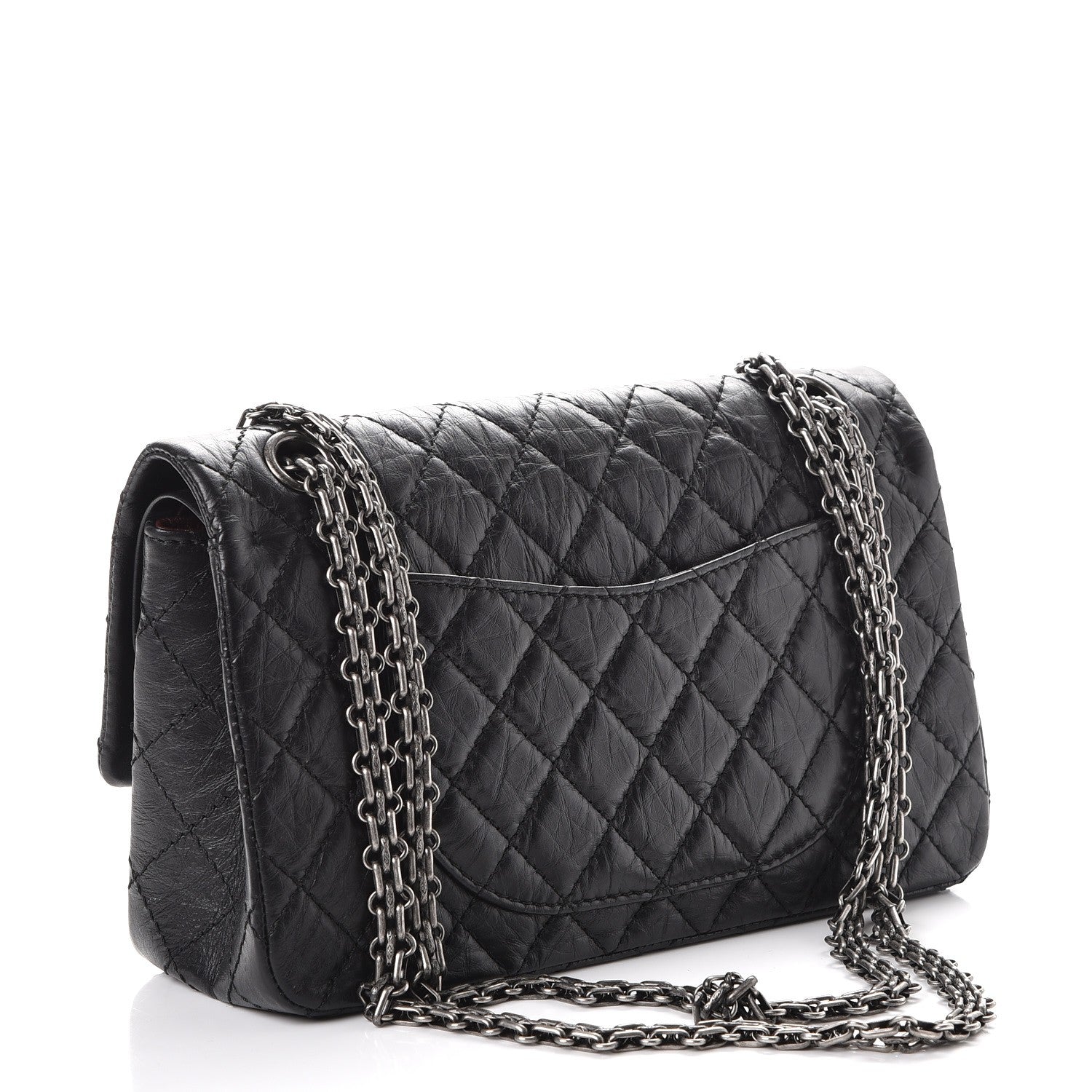 Chanel Aged Calfskin Quilted 2.55 Reissue 225 Flap Black 4 of 10