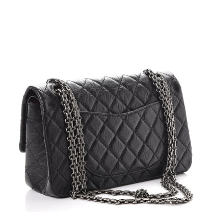 Chanel Aged Calfskin Quilted 2.55 Reissue 225 Flap Black 4 of 10