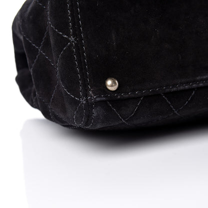 Chanel Suede Diamond Stitched Flap Bag Black 12 of 17