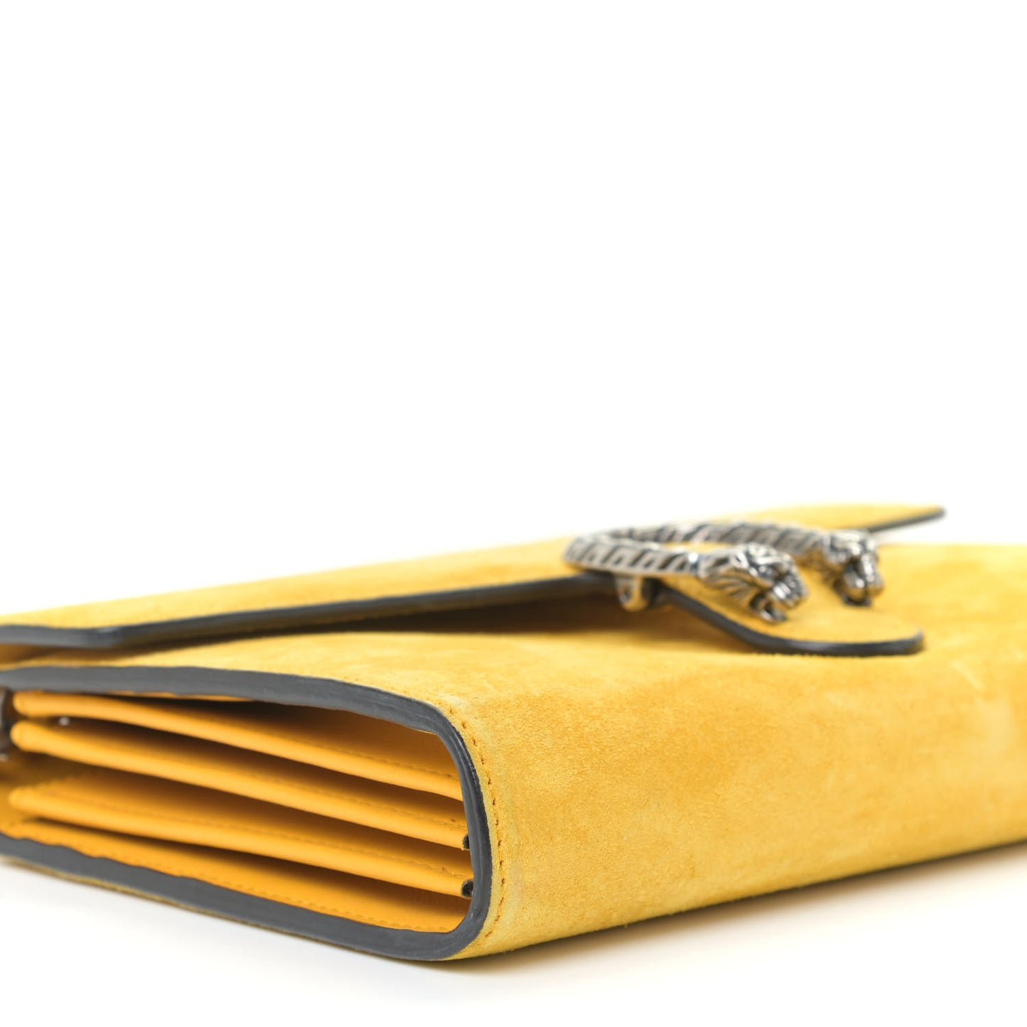 Suede Mini Dionysus Chain Wallet Yellow