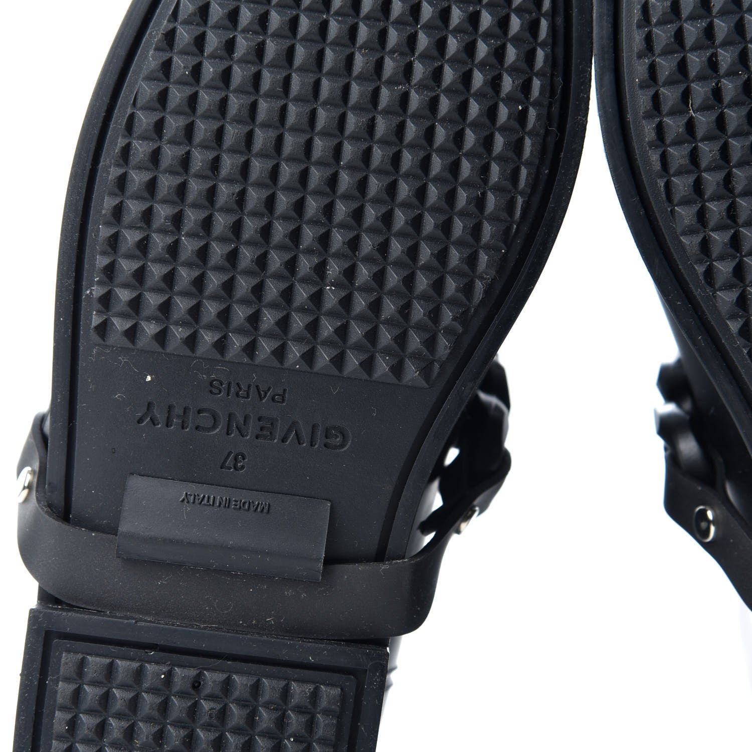 Givenchy PVC Chain Strap Rain Boots 37 Black 8 of 8