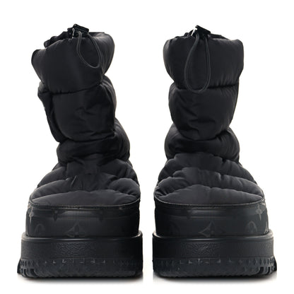 Louis Vuitton Nylon Monogram LV Alpine Mens Boot 9 Black 3 of 8