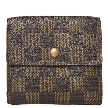 Louis Vuitton Damier Ebene Elise Wallet 1 of 16