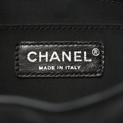 Chanel Calfskin Chevron Quilted Large Urban Spirit Backpack Black 6 of 10