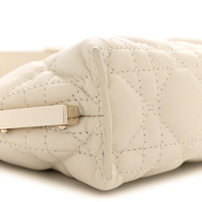 Christian Dior Lambskin Cannage Dior Club Bag  Dusty Ivory 9 of 11