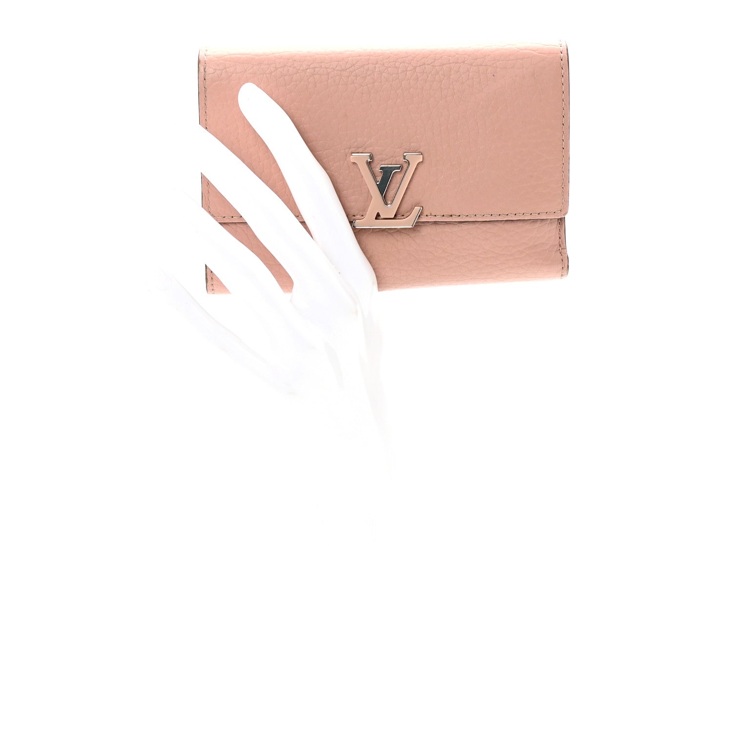 Louis Vuitton Taurillon Capucines Compact Wallet Magnolia 2 of 6