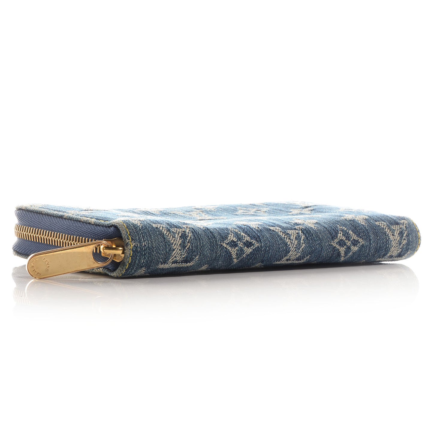 Denim Zippy Wallet Blue