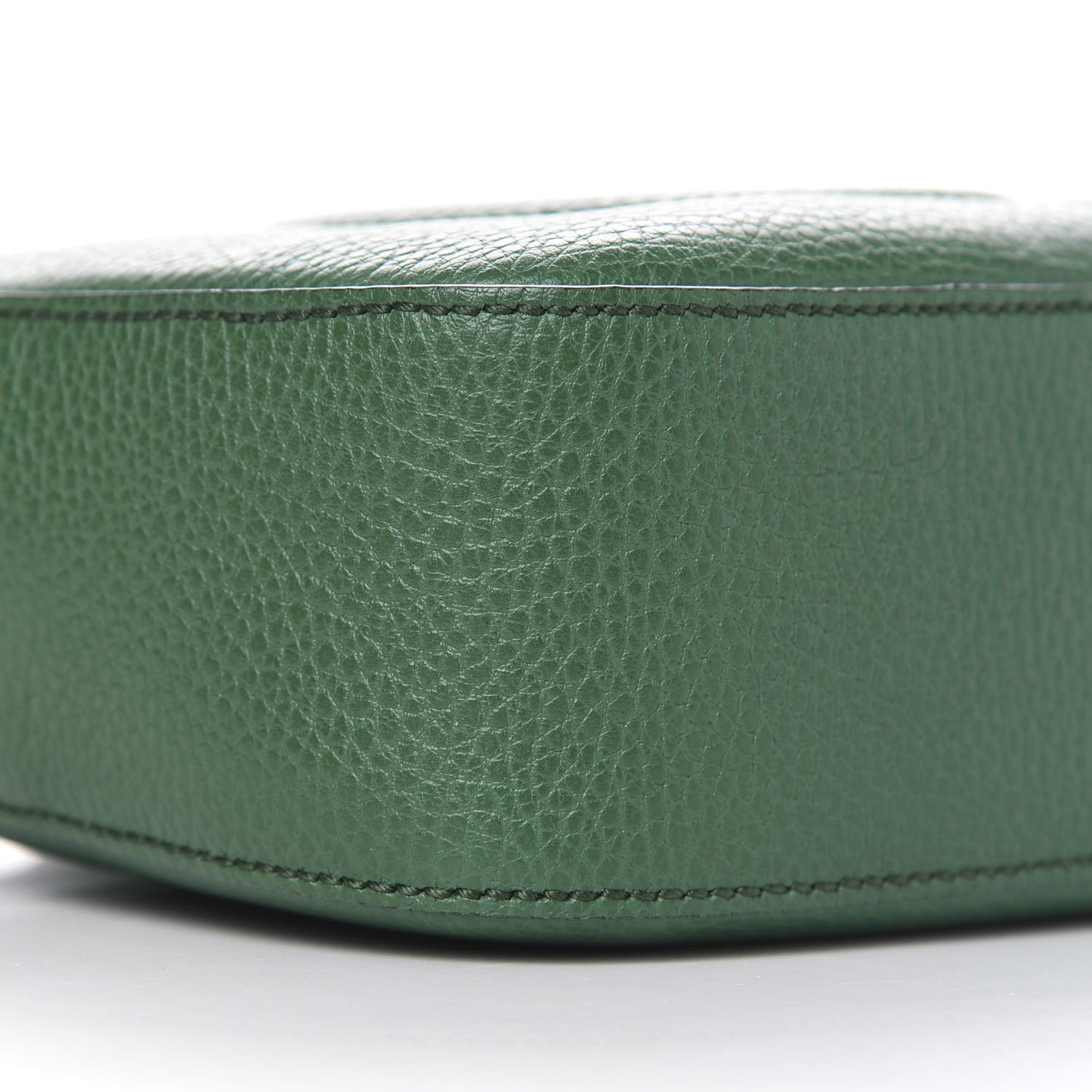 Pebbled Calfskin Small Soho Disco Bag Emerald Green