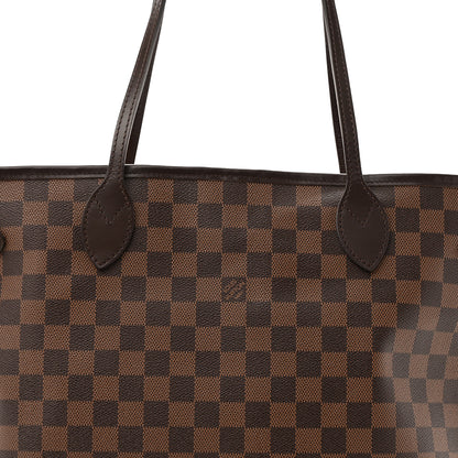 Louis Vuitton Damier Ebene Neo Neverfull MM Rose Ballerine 8 of 13