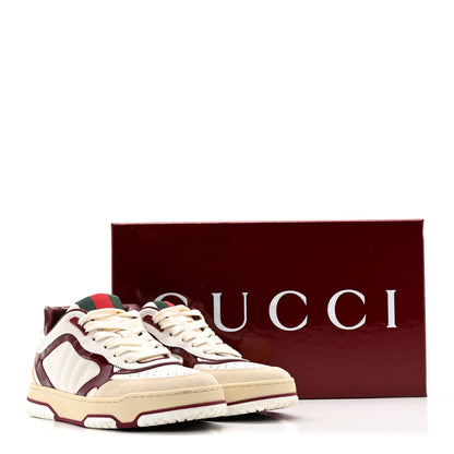 Gucci Calfskin Suede Womens Re-Web Sneakers  38 White Red 12 of 12