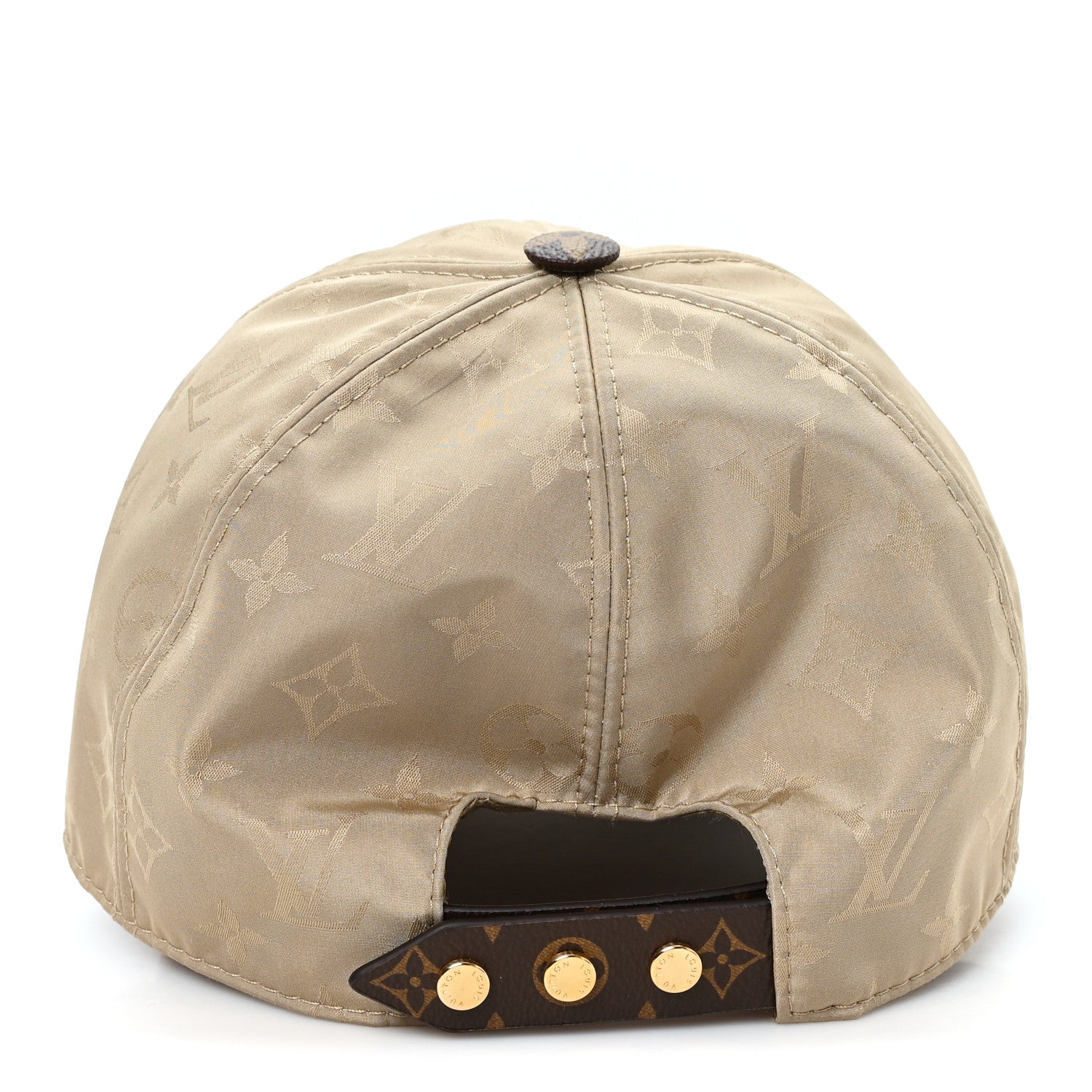 Louis Vuitton Polyester Silk Monogram LV Get Ready Cap L Beige 5 of 10