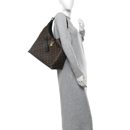 Louis Vuitton Monogram Flower Hobo Black 2 of 9