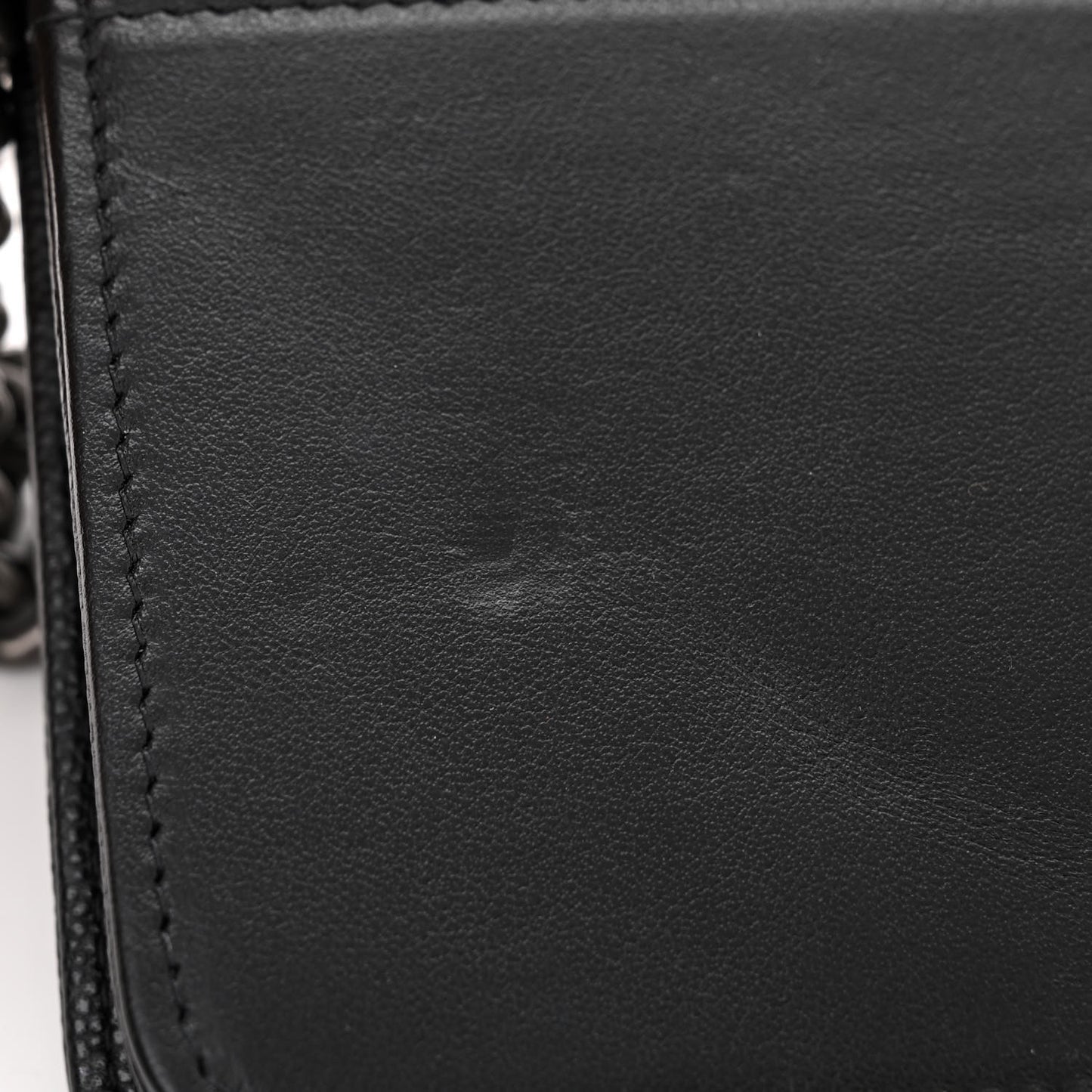 Caviar Quilted Boy Wallet On Chain WOC Black