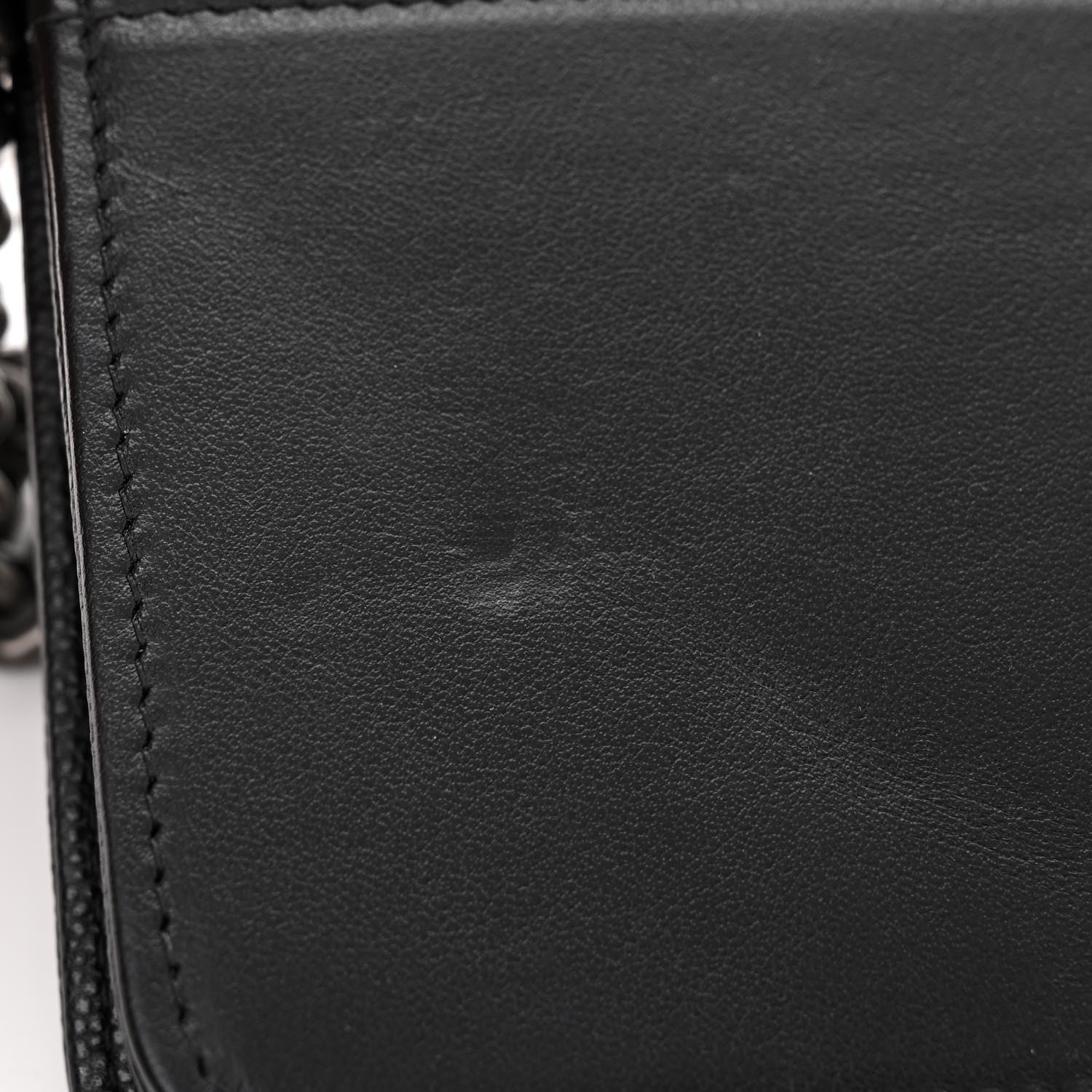 Chanel Caviar Quilted Boy Wallet On Chain WOC Black 12 of 12