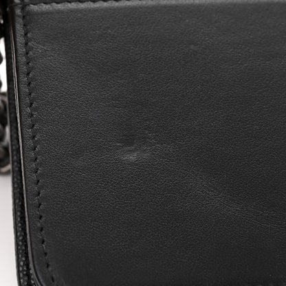 Chanel Caviar Quilted Boy Wallet On Chain WOC Black 12 of 12