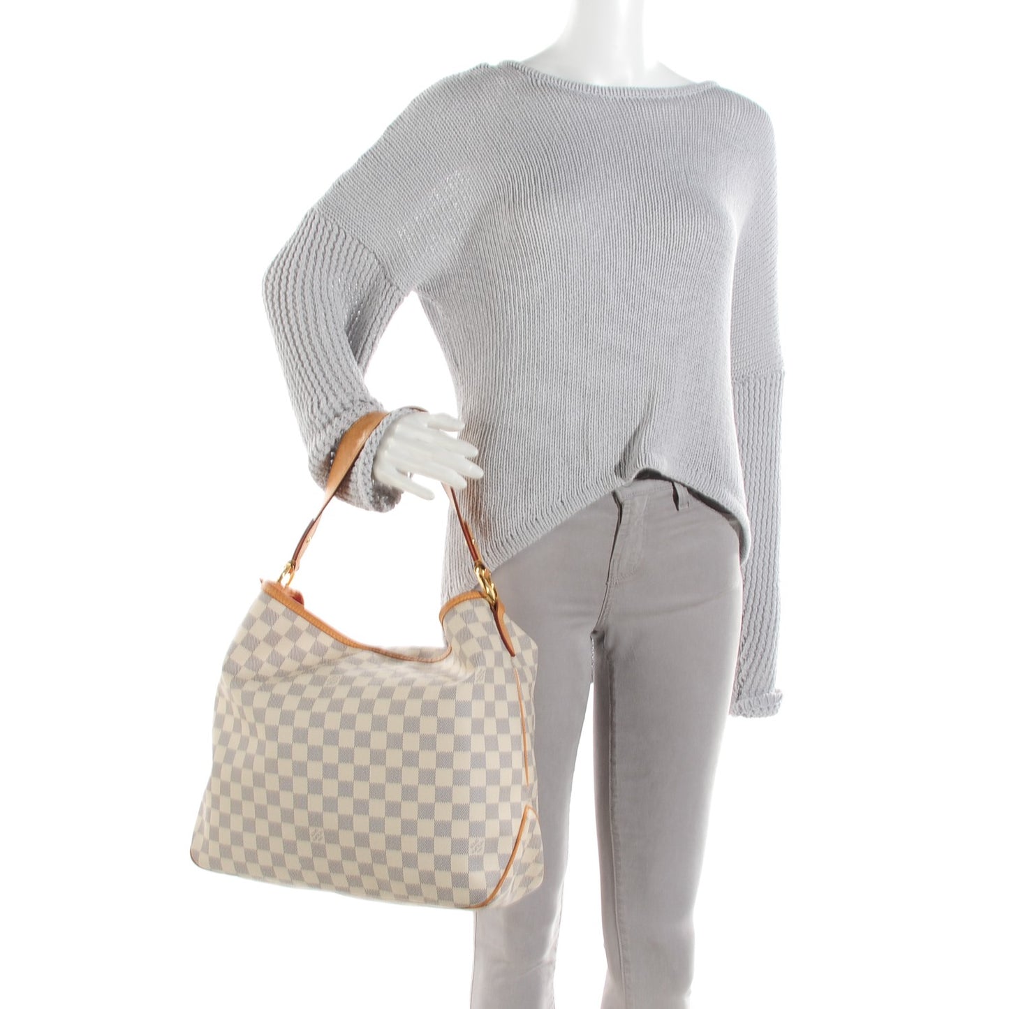 LOUIS VUITTON Damier Azur Delightful MM