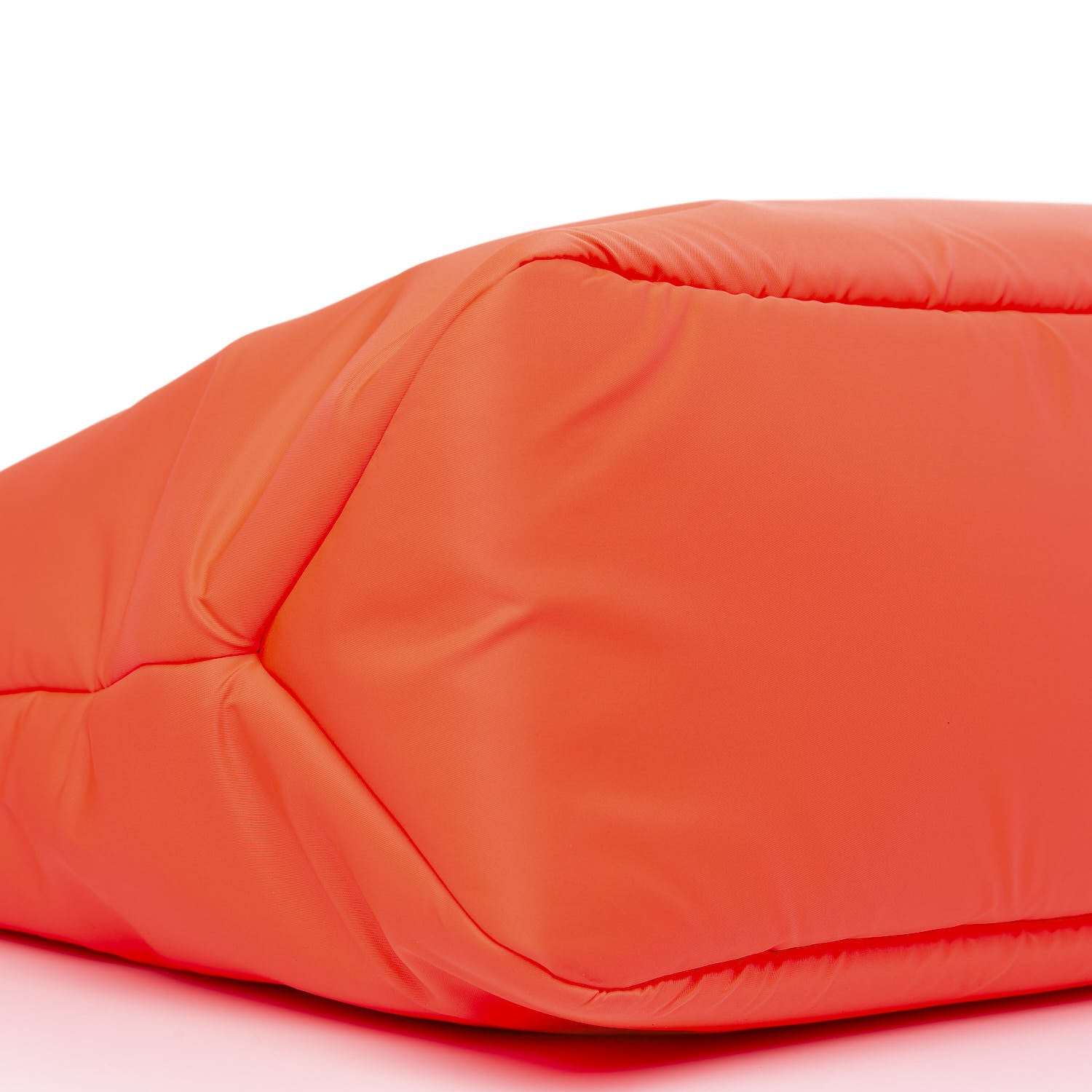 Prada Tessuto Nylon Soft Padded Medium Shopping Tote Arancio Fluo 6 of 9