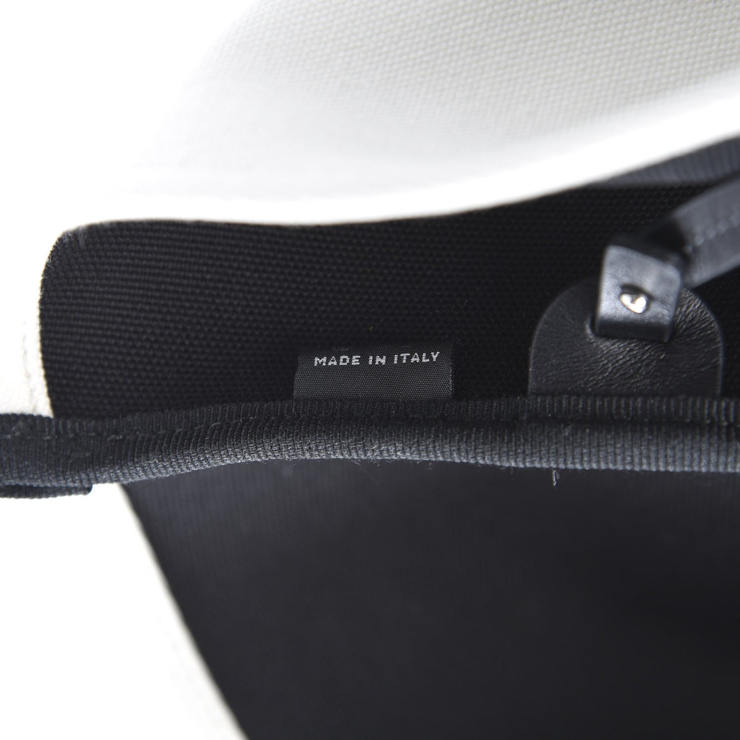 Canvas Racing Logo Tote White