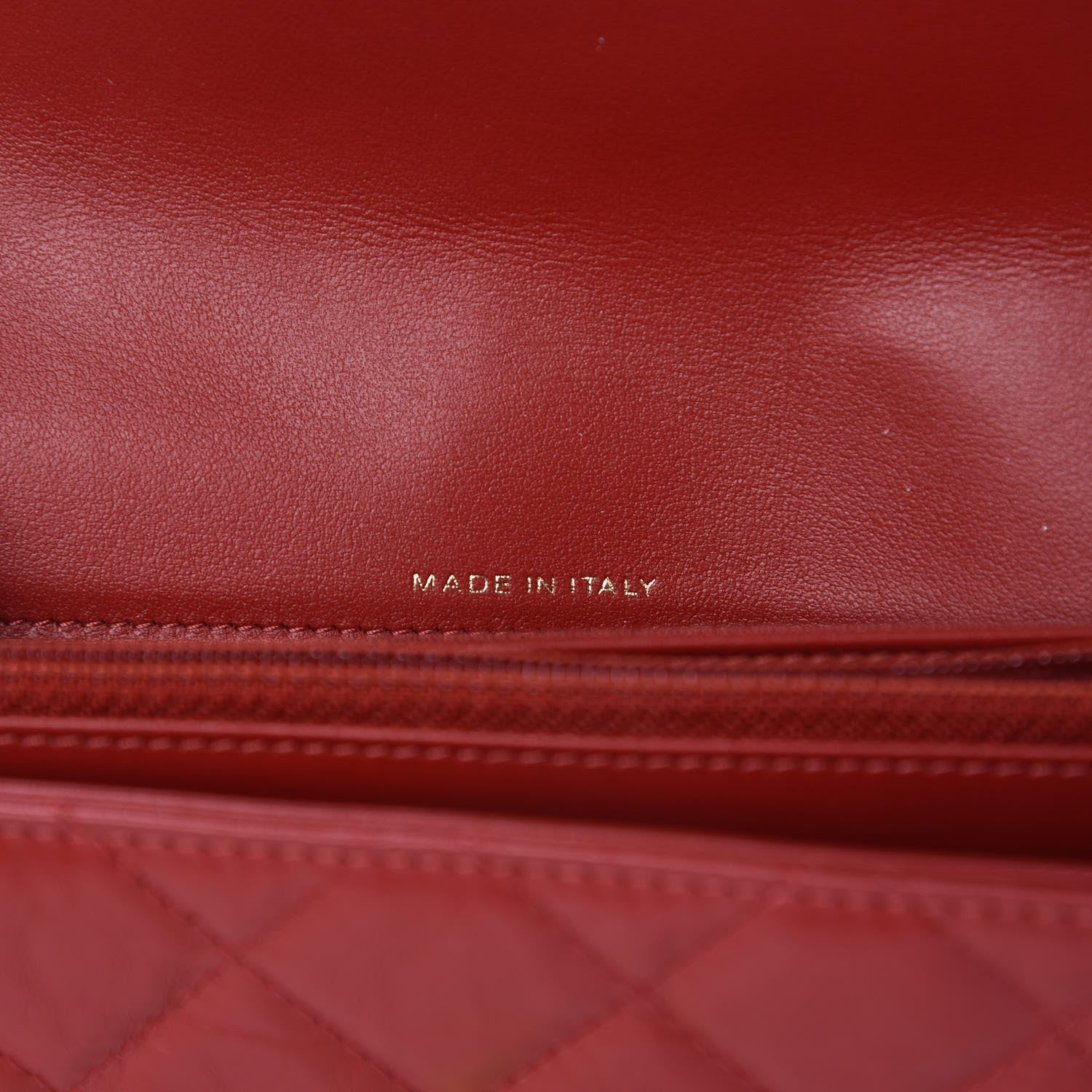 Chanel Aged Calfskin Quilted Large Reissue Gusset Flap Wallet Red 7 of 9
