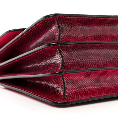 Bulgari Shiny Karung Serpenti Forever Top Handle Red 8 of 12