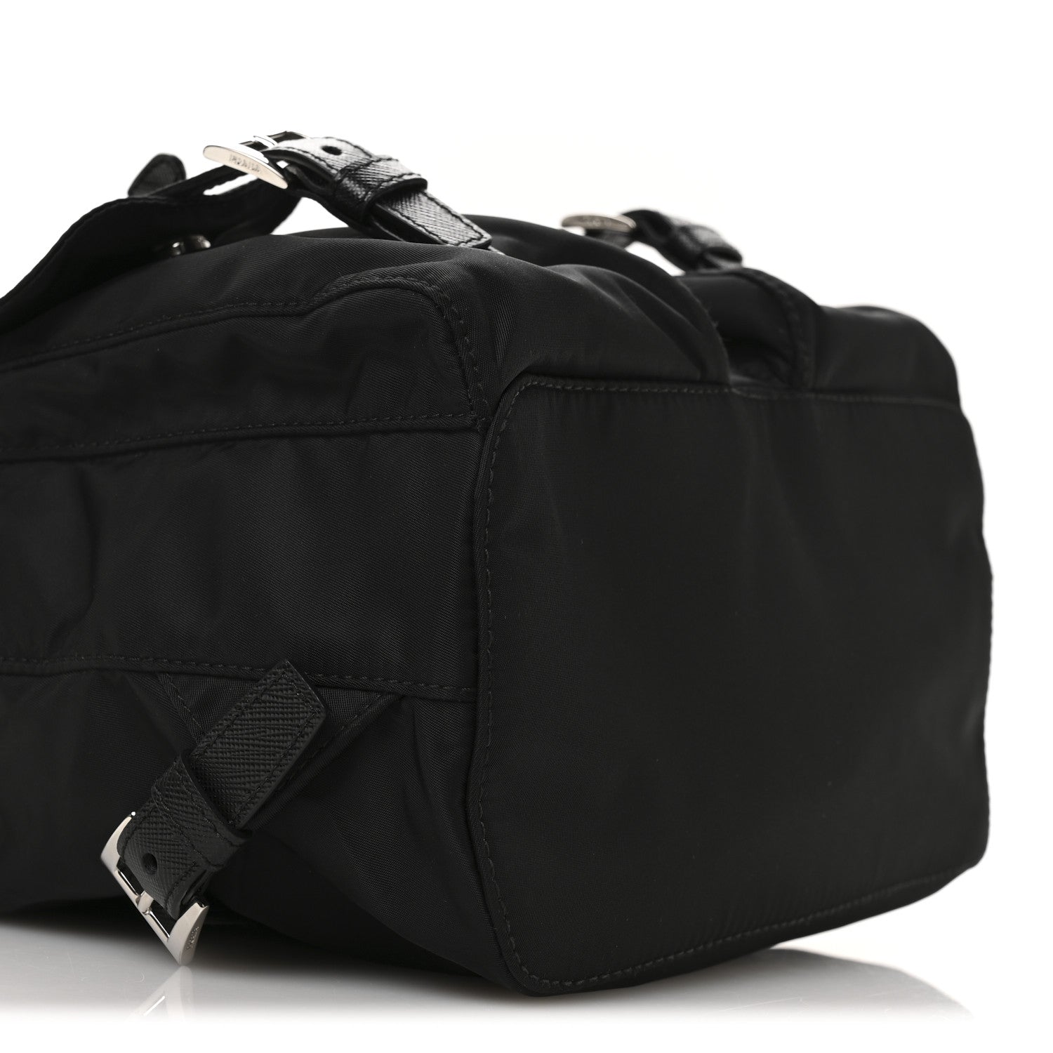 Prada Tessuto Nylon Saffiano Small Backpack Black 8 of 9