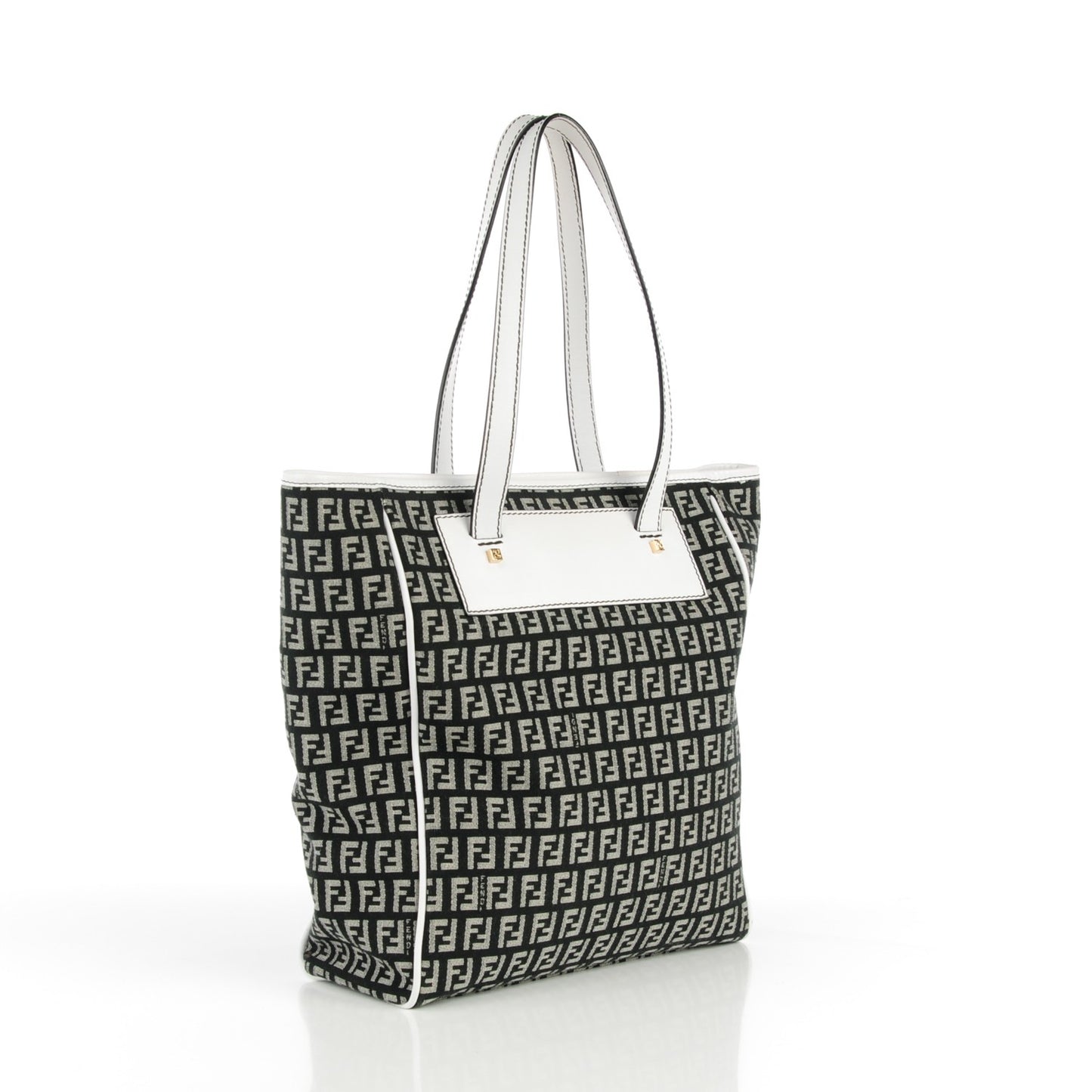 Zucchino Vitello Tote Black White
