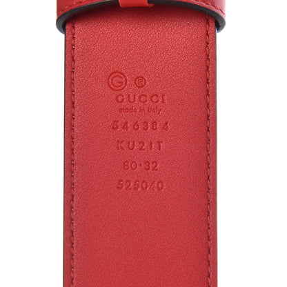 Gucci GG Plus Monogram Blooms Plaque Belt 80 32 Blue 4 of 6