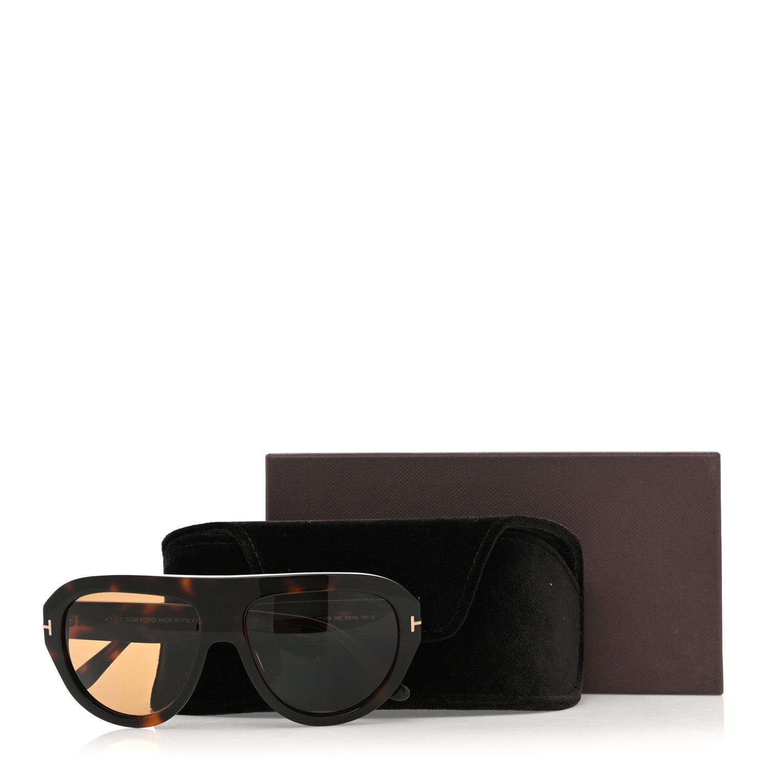 Tom Ford Felix-02 Pilot Sunglasses TF589 Havana 8 of 8