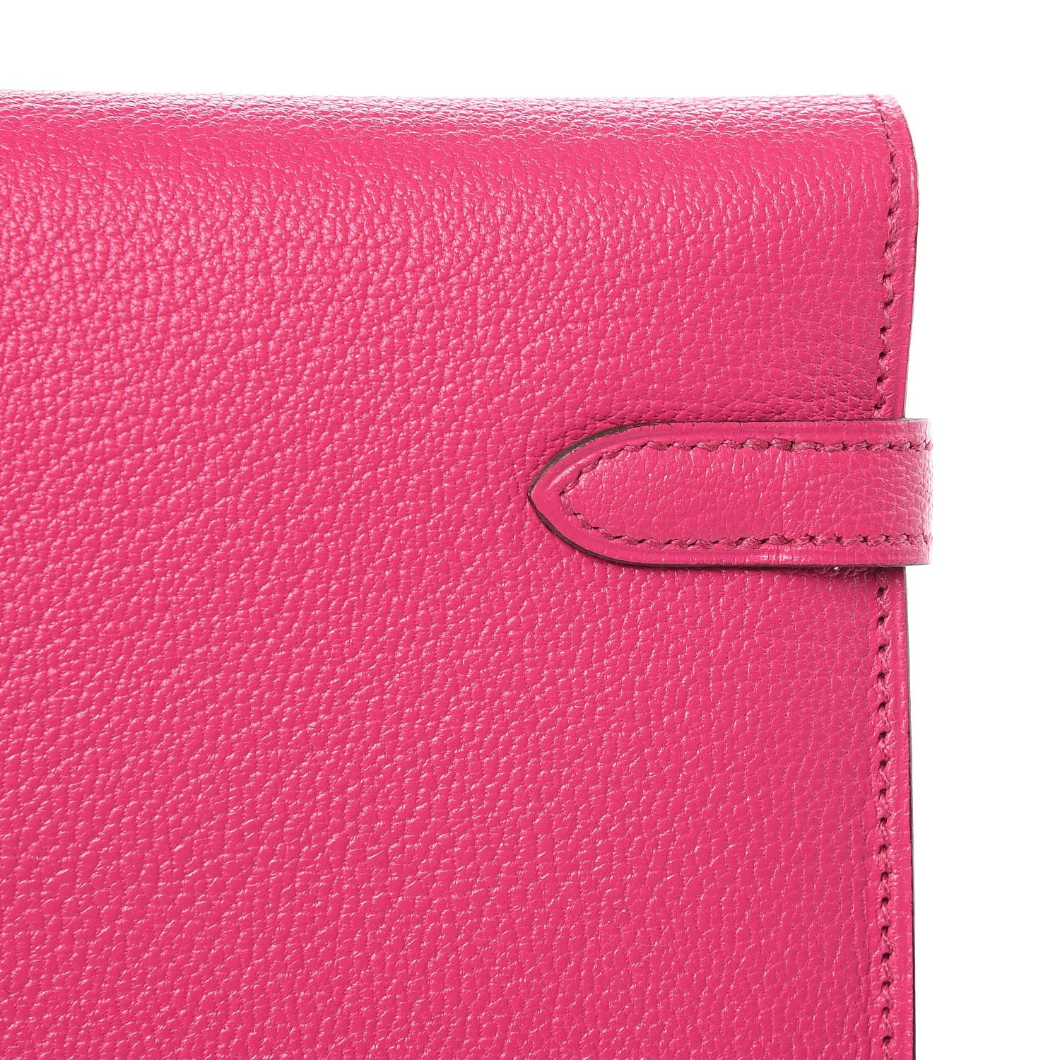 Hermes Chevre Mysore Kelly Longue Wallet Rose Tyrien 16 of 17