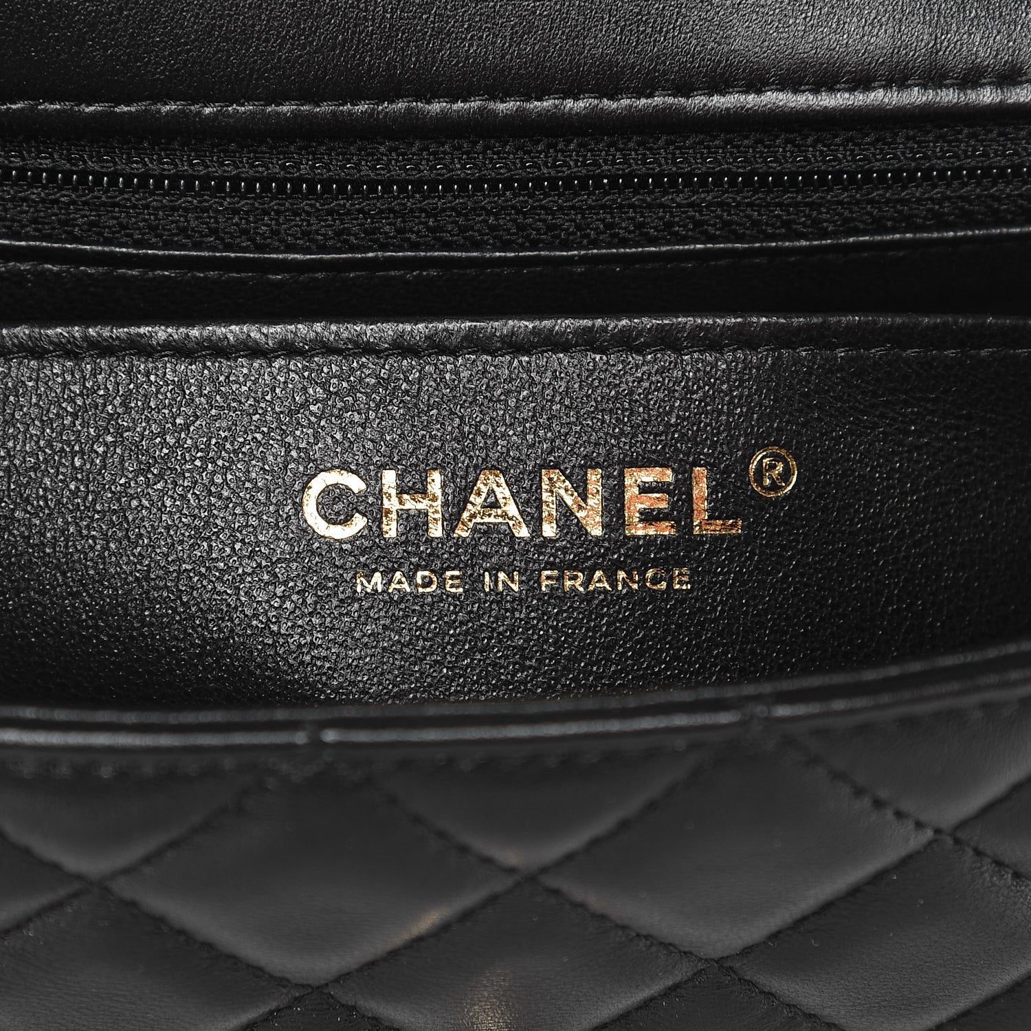 Chanel Lambskin Quilted Mini Rectangular Flap Black 6 of 10