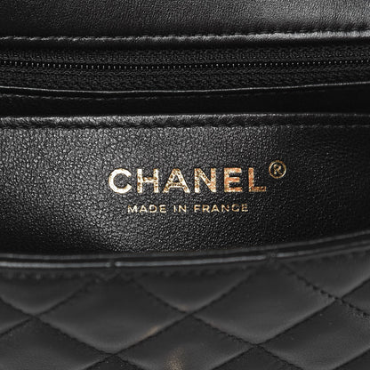 Chanel Lambskin Quilted Mini Rectangular Flap Black 6 of 10