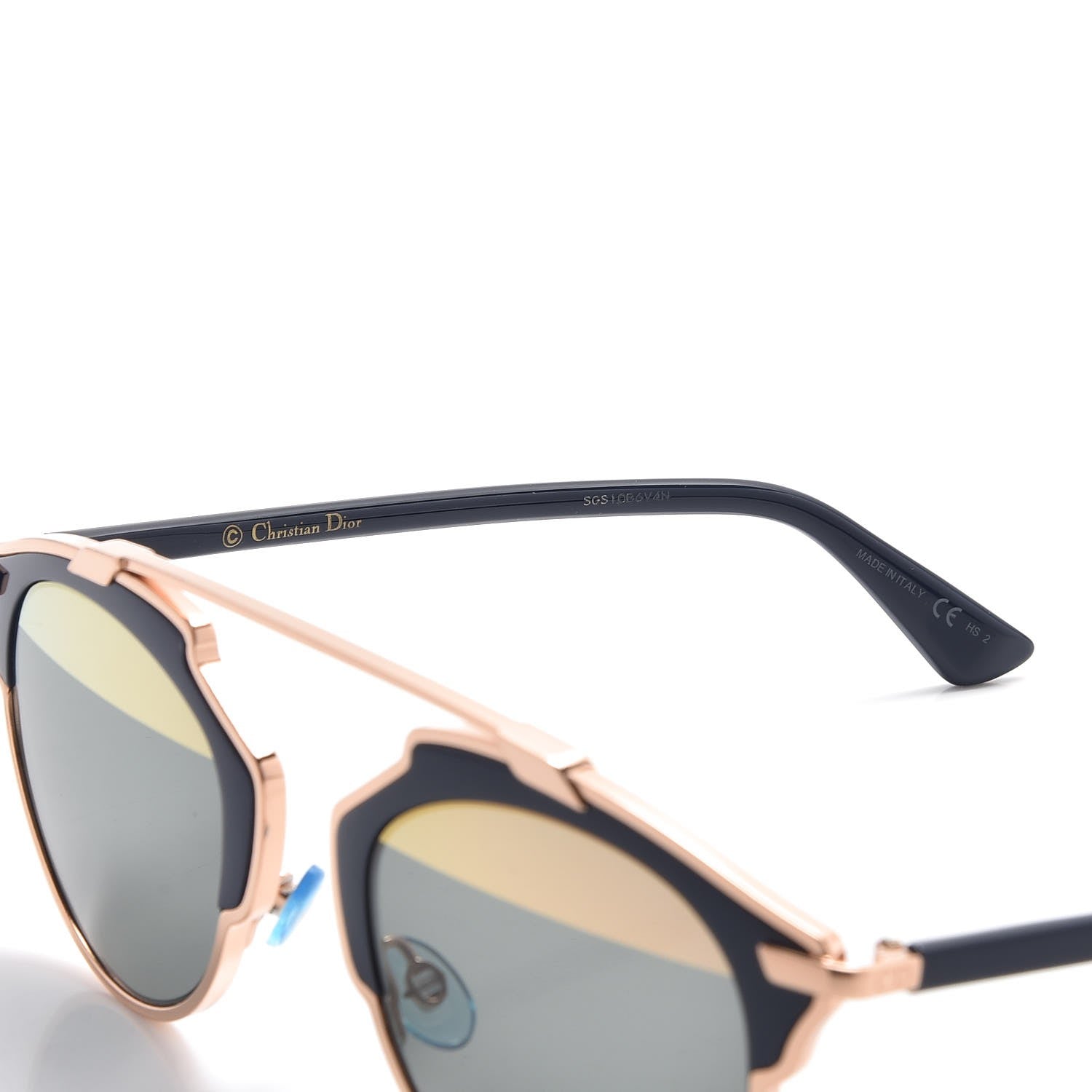 Christian Dior Mirrored So Real Sunglasses Rose Gold Blue 5 of 8