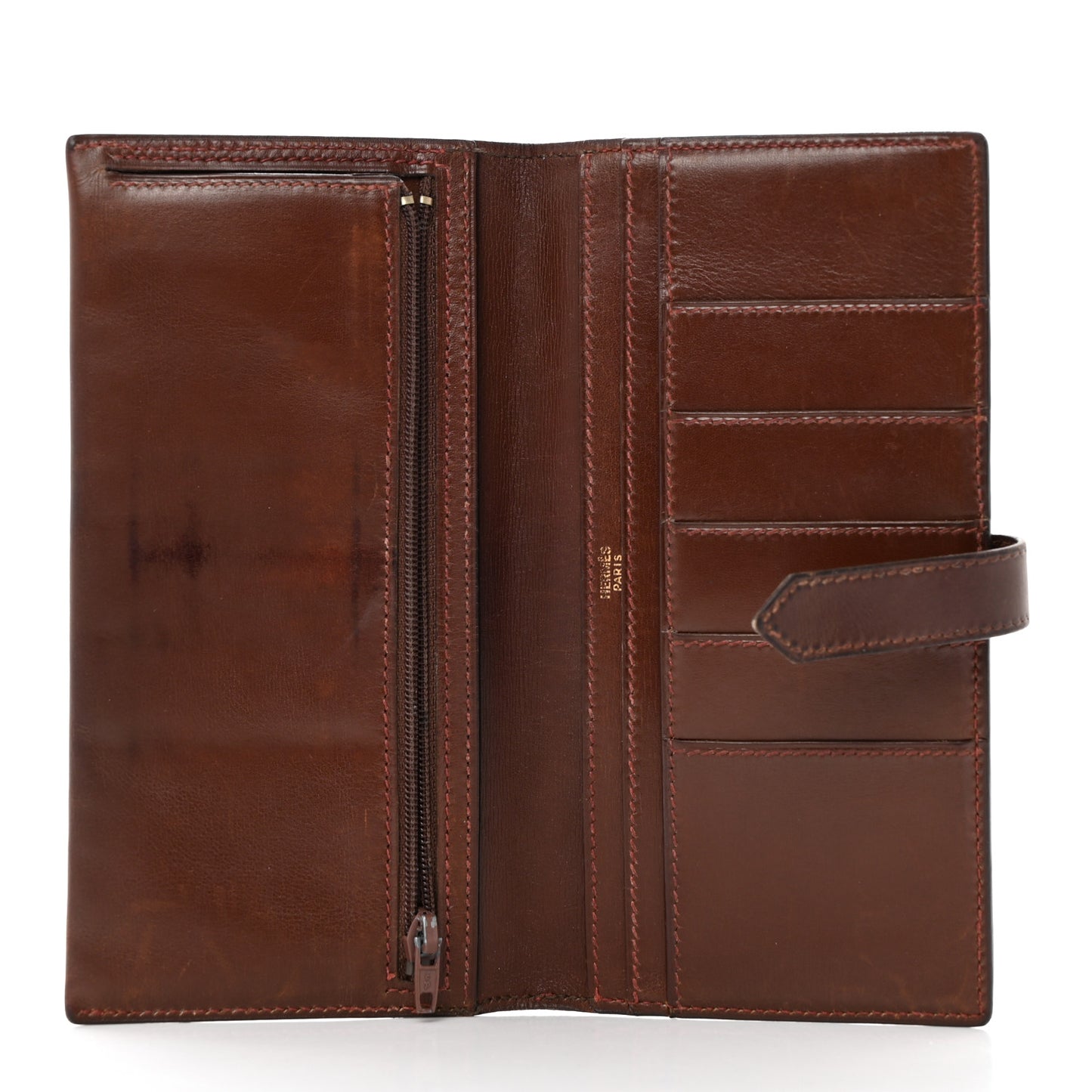 Box Bearn Gusset Wallet Havane