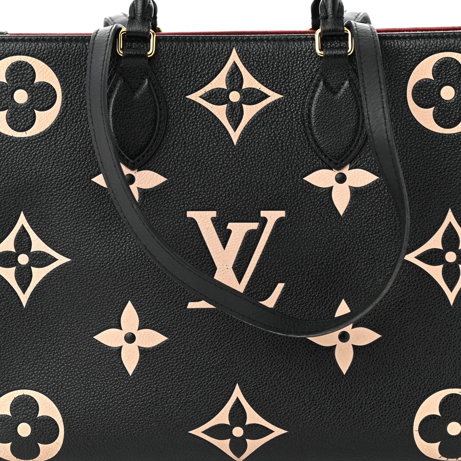 Louis Vuitton Empreinte Monogram Giant Onthego MM Black Beige 9 of 15