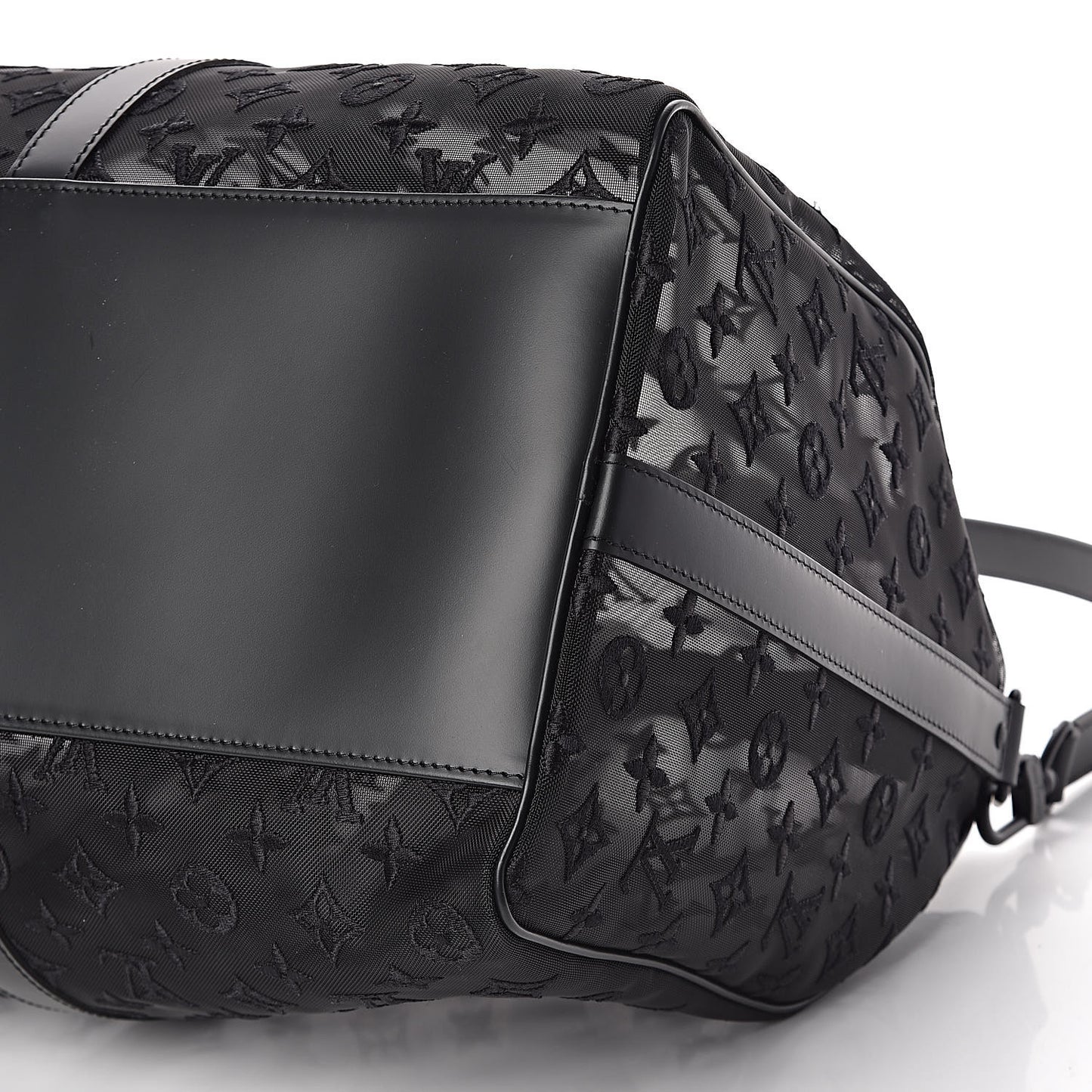 Monogram See Through Keepall Bandouliere 50 Black