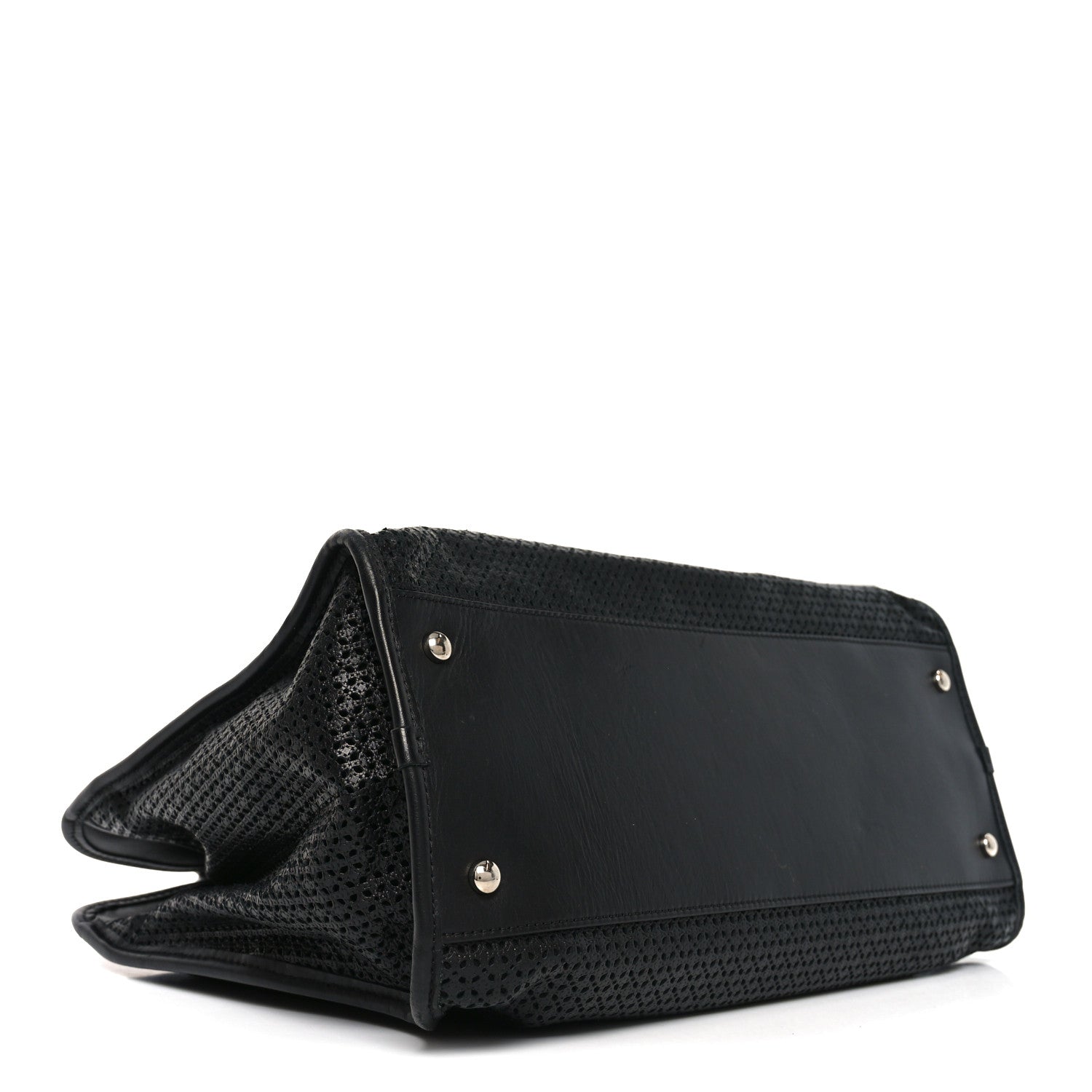 Chanel Calfskin Perforated Up In The Air Tote Black 4 of 10
