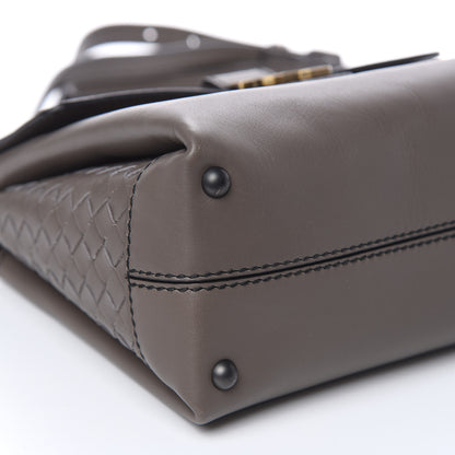 Bottega Veneta Calfskin Small Piazza Bag Steel 7 of 10