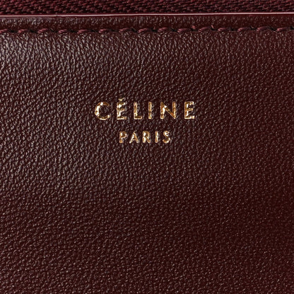 Celine Smooth Lambskin Small Trio Crossbody Bag Burgundy 9 of 12