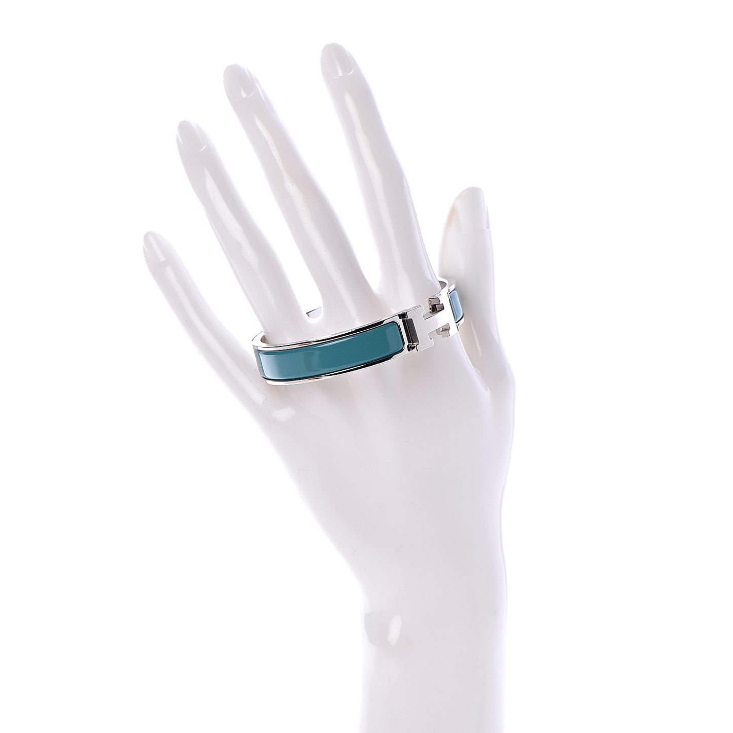 Enamel Narrow Clic Clac H Bracelet GM Vert Bleuete