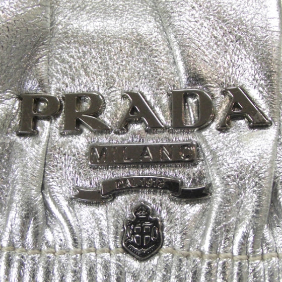Nappa Dressy Gaufre Messenger Silver