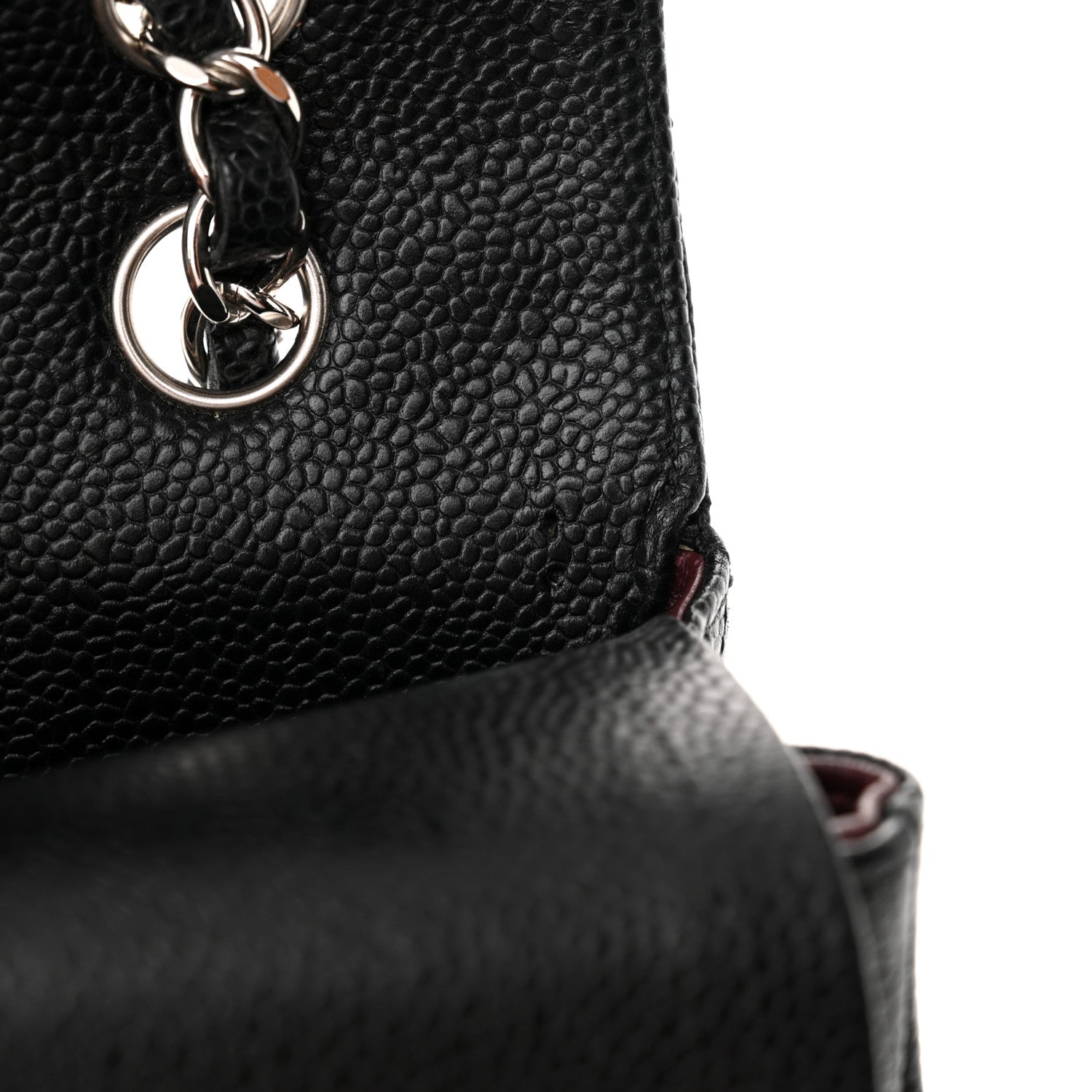 Chanel Caviar Quilted Medium Double Flap Black 12 of 13